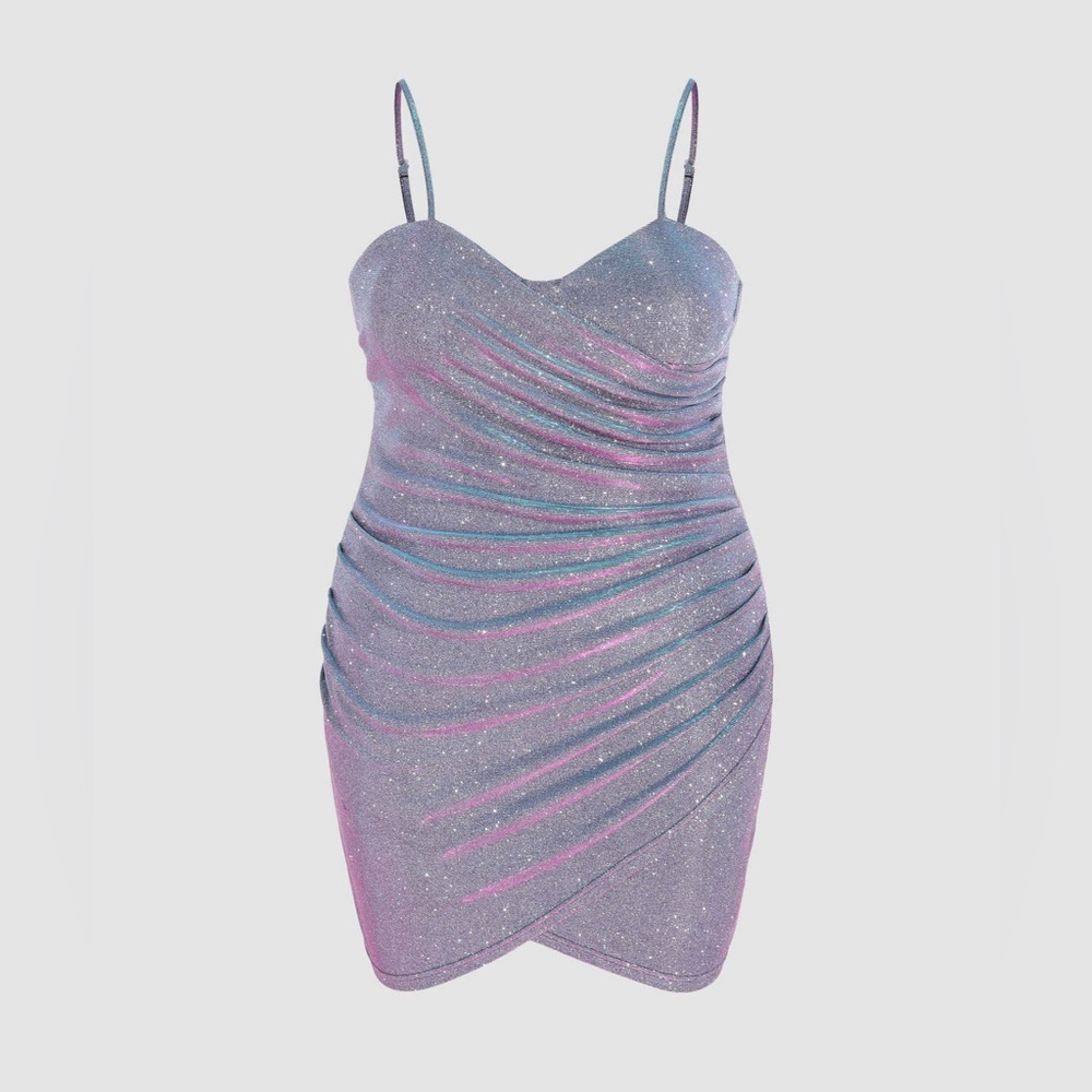 Curve & Plus Sweetheart Neckline Glitter Bodycon Dress Shop Cider